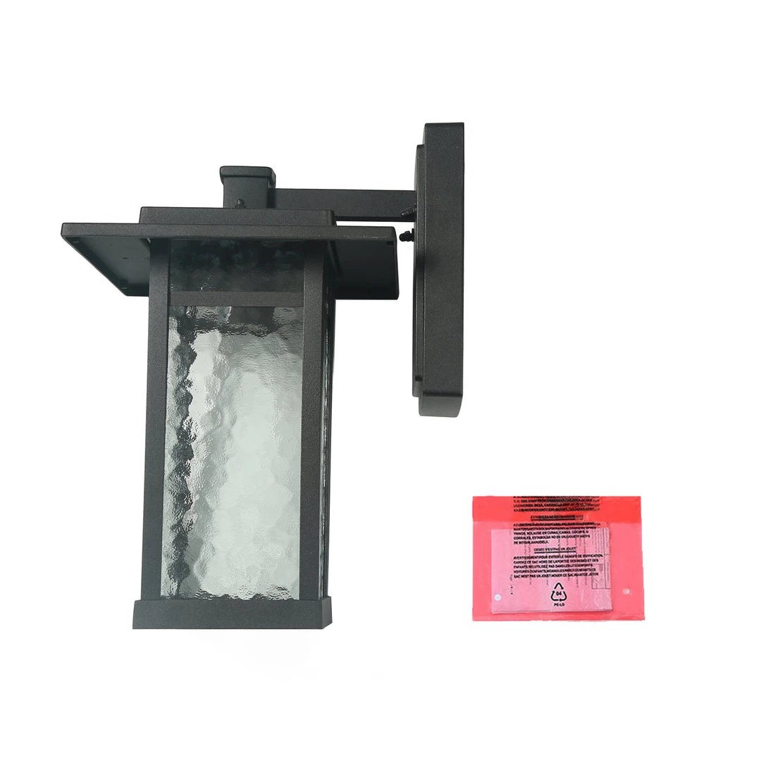 Hot Sale LNC Black Modern Seeded Glass Outdoor Wall Light 11 Hot Sale LNC Black Modern Seeded Glass Outdoor Wall Light