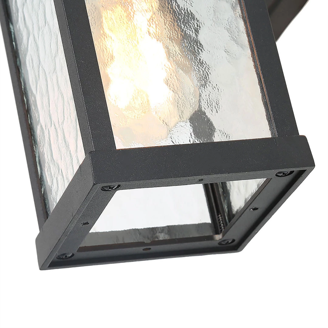 Hot Sale LNC Black Modern Seeded Glass Outdoor Wall Light 12 Hot Sale LNC Black Modern Seeded Glass Outdoor Wall Light