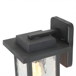 Hot Sale LNC Black Modern Seeded Glass Outdoor Wall Light 21 Hot Sale LNC Black Modern Seeded Glass Outdoor Wall Light