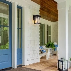 LNC Textured Glass Cubic Sconce