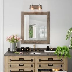 Lighting LNC Wooden Base Wall Sconce - 2 Lights-Clearance 17 Lighting LNC Wooden Base Wall Sconce - 2 Lights-Clearance