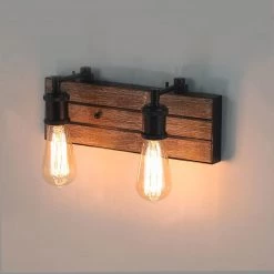 Google LNC Rustic 2-light Vanity Light
