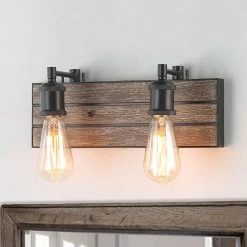 Google LNC Rustic 2-light Vanity Light