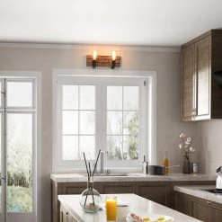 Google LNC Rustic 2-light Vanity Light