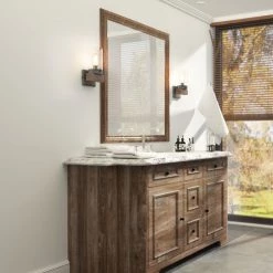 Lighting LNC Distressed Wood Wall Sconce-Clearance