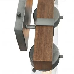 Lighting LNC Distressed Wood Wall Sconce - 3 Lights-Clearance