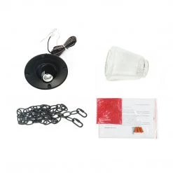 Lighting LNC Seeded Outside Glass Pendant