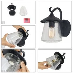 Google LNC Straw Hat Wall Sconce