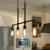 Lighting LNC Linear Pipe Chandelier - 4 Lights-Open Box