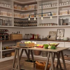 Lighting LNC Linear Pipe Chandelier - 4 Lights-Open Box