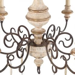 LNC Weathered Cottage Chandelier - 6 Lights