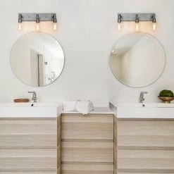 Lighting LNC Water Pipe Wall Sconce - 3 Lights-Clearance