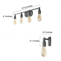 Lighting LNC Simple Wall Sconce - 4 Lights-Clearance