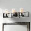 LNC Linear Seeded Glass Vanity - 3 Lights-Clearance Lighting