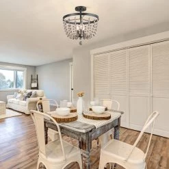 Google Lighting LNC Wood Beaded Semi Flush Mounts - 3 Lights-Clearance 22 Google Lighting LNC Wood Beaded Semi Flush Mounts - 3 Lights-Clearance