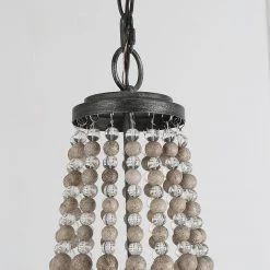 Hot Sale LNC Wood Beaded Chandelier - 5 Lights 22 Hot Sale LNC Wood Beaded Chandelier - 5 Lights