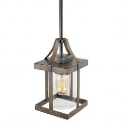 Hot Sale LNC Cubic Faux Wood Pendant