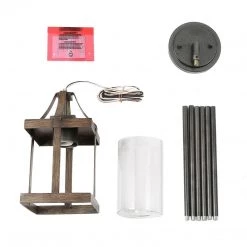 Hot Sale LNC Cubic Faux Wood Pendant