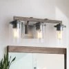 Google LNC Rustic Wall Sconces With Wood Finish- 3 Lights Hot Sale