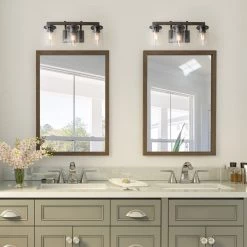 Google LNC Rustic Wall Sconces With Wood Finish- 3 Lights Hot Sale