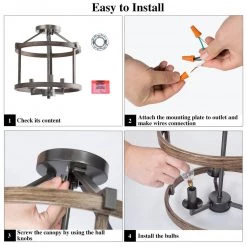 LNC Drum Semi Flush Mounts - 3 Lights Hot Sale 27 LNC Drum Semi Flush Mounts - 3 Lights Hot Sale
