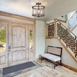 Lighting LNC Drum Semi Flush Mounts - 3 Lights-Open Box