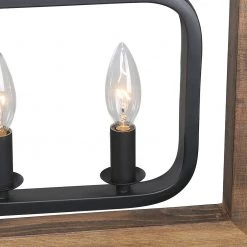 Google LNC Geometric Rectangular Chandelier - 6 Lights