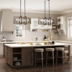 Google LNC Geometric Rectangular Chandelier - 6 Lights