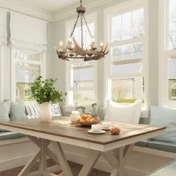 Hot Sale LNC Hand-crafted Antler Chandelier - 6 Lights