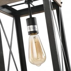 LNC Square Wooden Pendant Light Hot Sale
