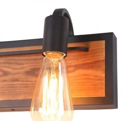 Lighting LNC Wooden Wall Sconce - 3 Lights-Clearance 18 Lighting LNC Wooden Wall Sconce - 3 Lights-Clearance