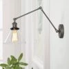 Modern LNC Glass Shade Swing Arm Sconce Hot Sale