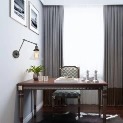 Modern LNC Glass Shade Swing Arm Sconce Hot Sale