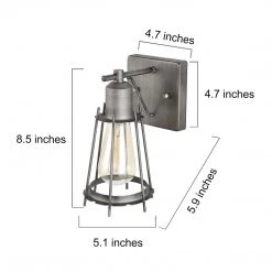 LNC Mini Cage Sconce Lighting