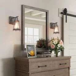 LNC Mini Cage Sconce Lighting