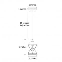 LNC Sliver Mini Cylinder Pendant Hot Sale