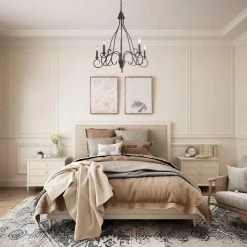 Hot Sale LNC Transitional Rustic Metal Chandeliers - 5 Lights