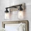 Hot Sale LNC Linear Mason Jar Sconce - 2 Lights