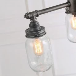 Hot Sale LNC Mason Jar Chandelier - 3 Lights 17 Hot Sale LNC Mason Jar Chandelier - 3 Lights