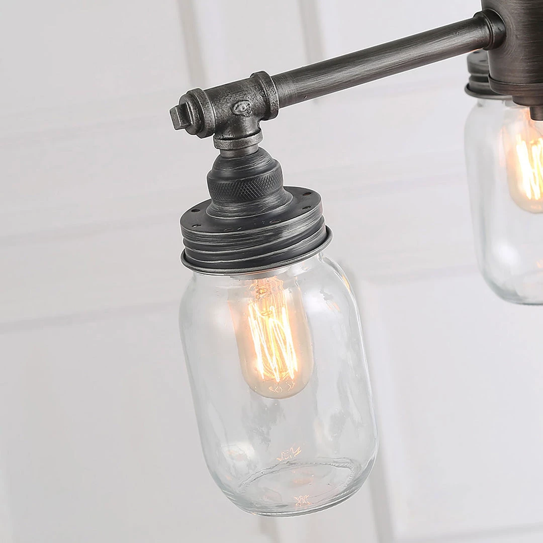 Hot Sale LNC Mason Jar Chandelier - 3 Lights 8 Hot Sale LNC Mason Jar Chandelier - 3 Lights