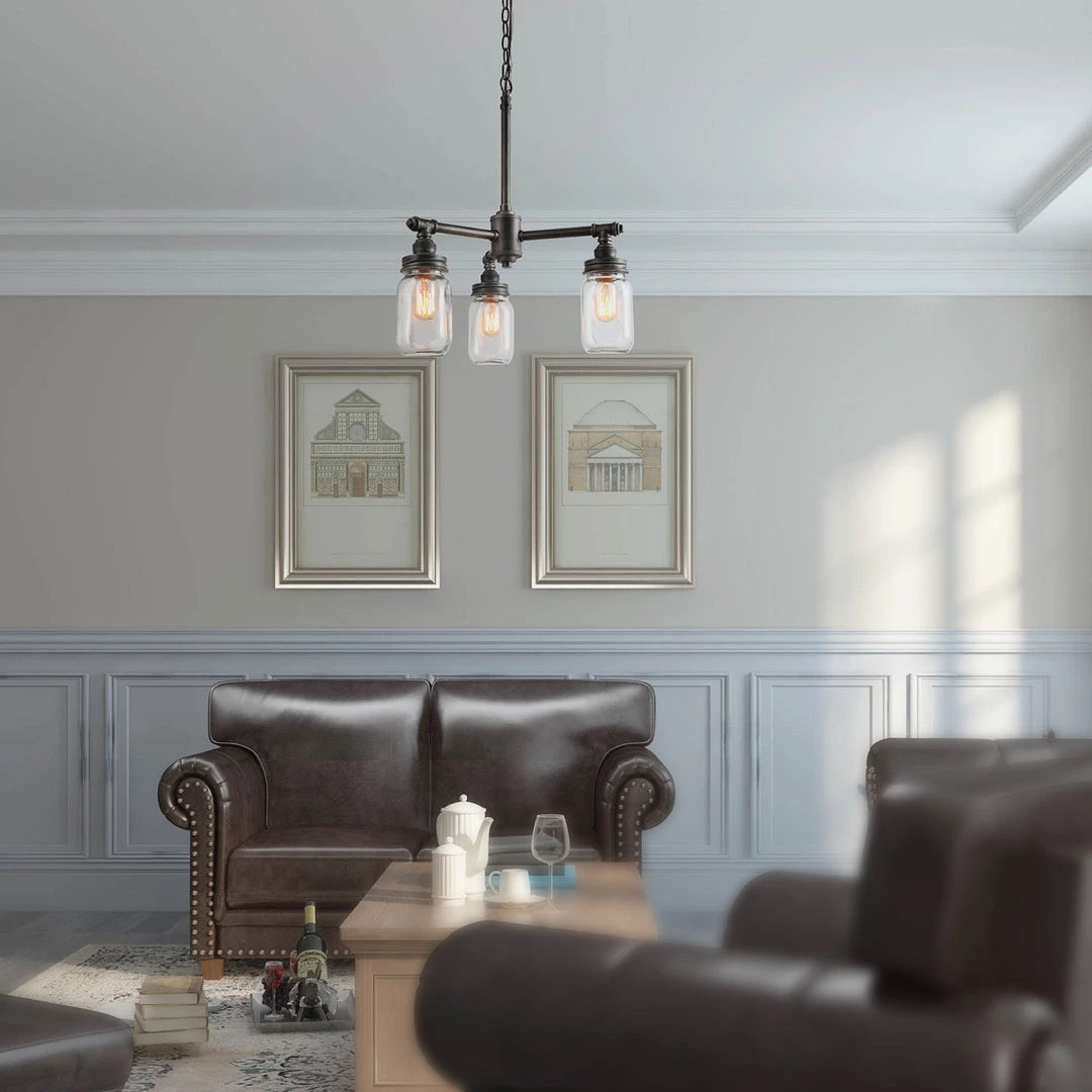 Hot Sale LNC Mason Jar Chandelier - 3 Lights 10 Hot Sale LNC Mason Jar Chandelier - 3 Lights