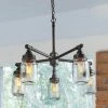 Lighting LNC Mason Jar Chandelier - 5 Lights-Open Box