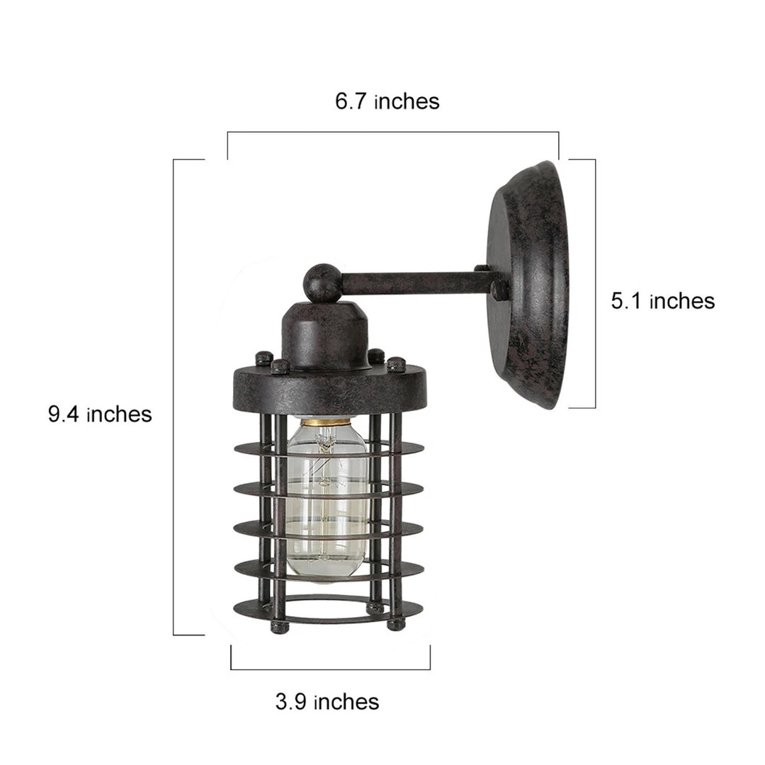 Lighting LNC Mini Cage Wall Sconce-Clearance 8 Lighting LNC Mini Cage Wall Sconce-Clearance