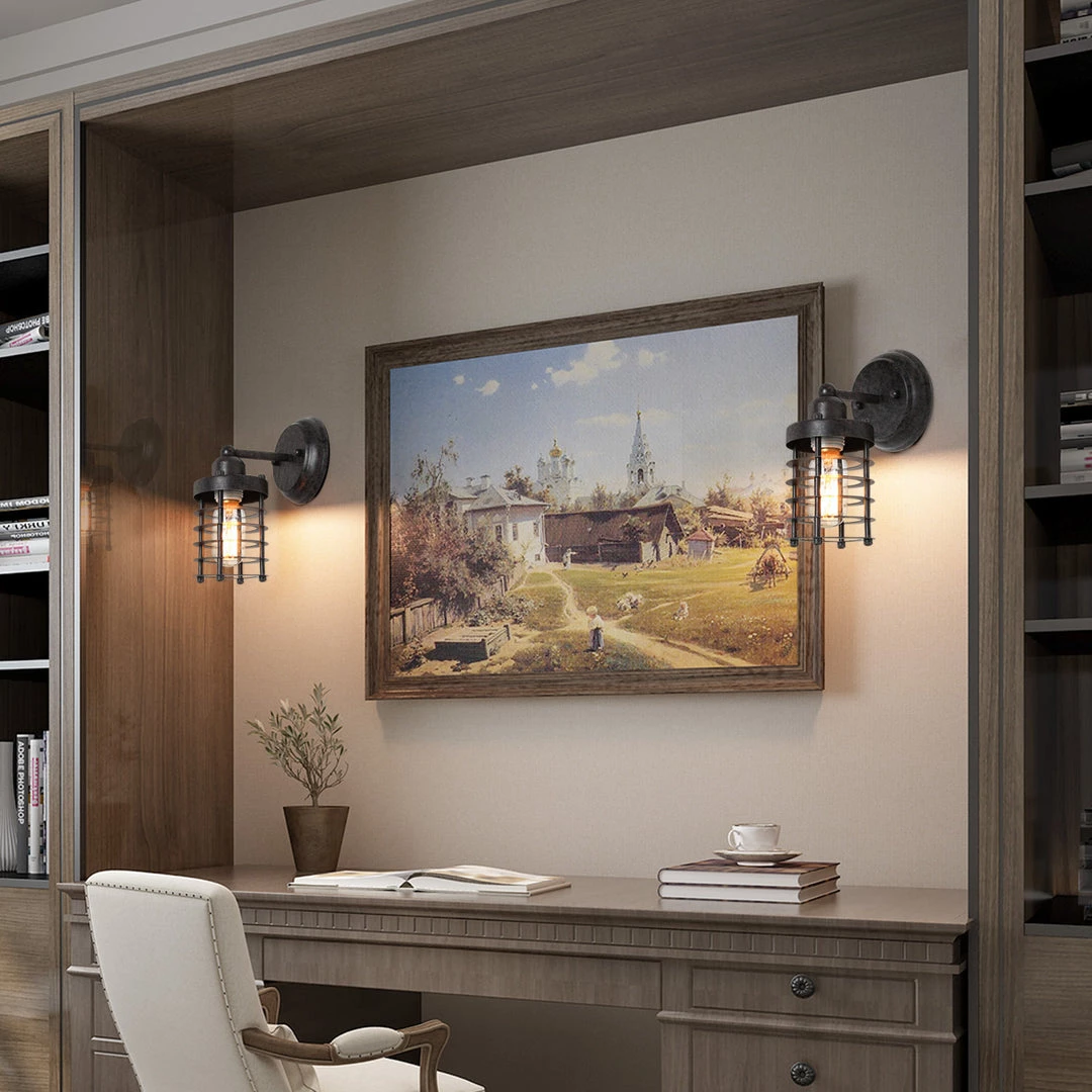 Lighting LNC Mini Cage Wall Sconce-Clearance 6 Lighting LNC Mini Cage Wall Sconce-Clearance