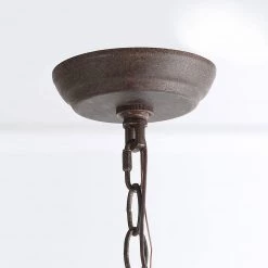 LNC Modern Weathered Wooden Chandelier - 6 Lights-Open Box Lighting