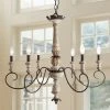 LNC Modern Weathered Wooden Chandelier - 6 Lights Hot Sale