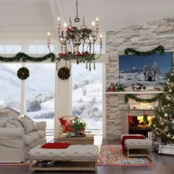 Lighting LNC Weathered Wooden Chandeliers- 9 Lights-Open Box