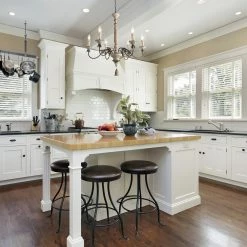 Lighting LNC Weathered Wooden Chandeliers- 6 Lights-Open Box