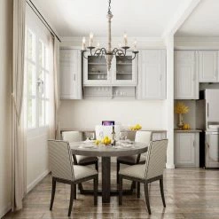 Hot Sale LNC Weathered Wooden Chandeliers - 6 Lights