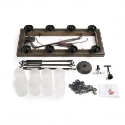 LNC Linear Island Chandelier - 8 Lights-Open Box Lighting